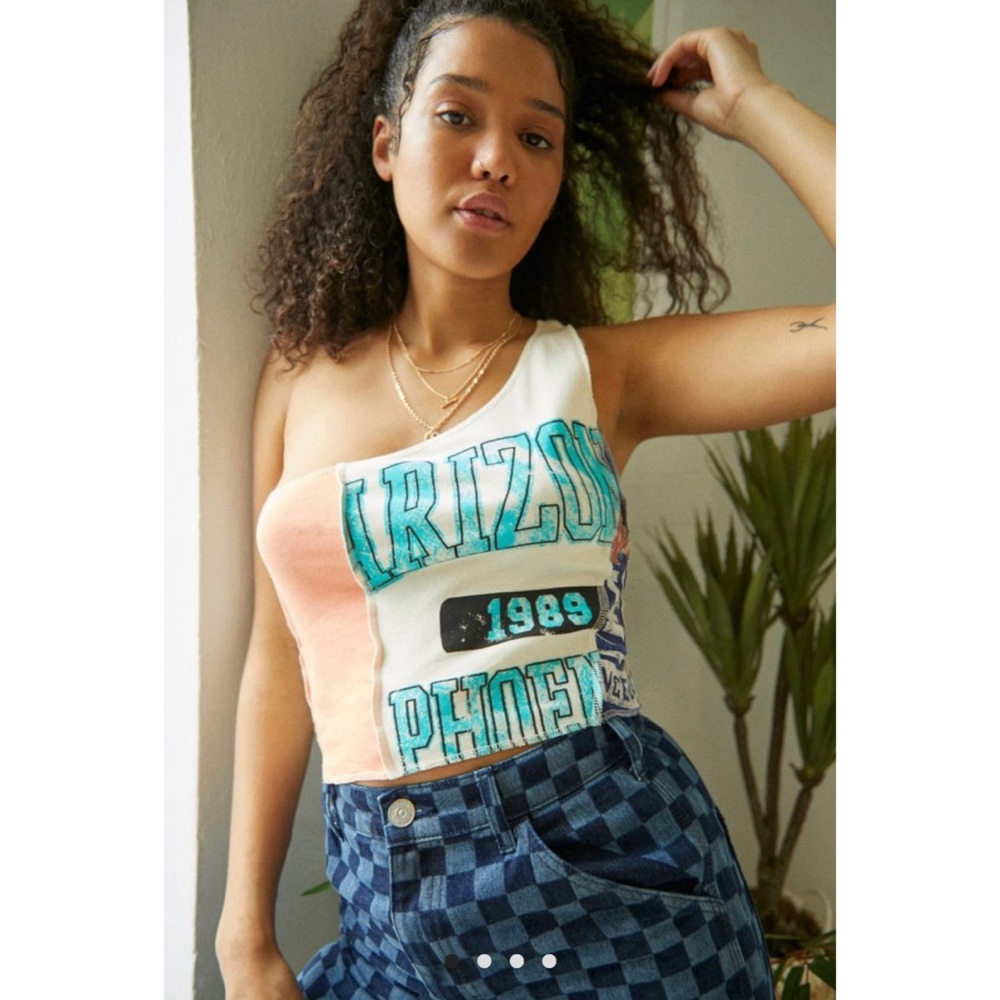 Urban Outfitter’s Spliced one shoulder top